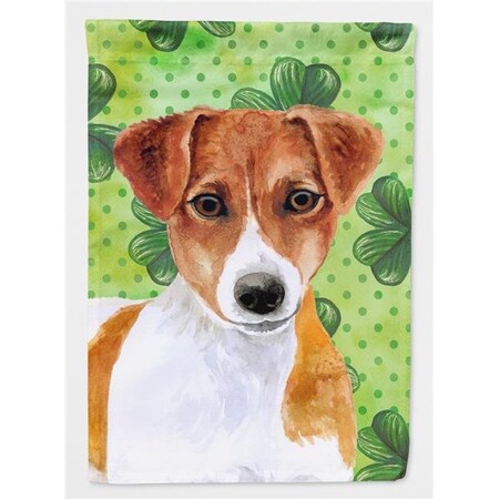 Carolines Treasures Carolines Treasures BB9863CHF Jack Russell Terrier Saint Patricks Flag Canvas - House Size BB9863CHF